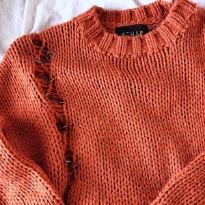 Oversized edgy sweater